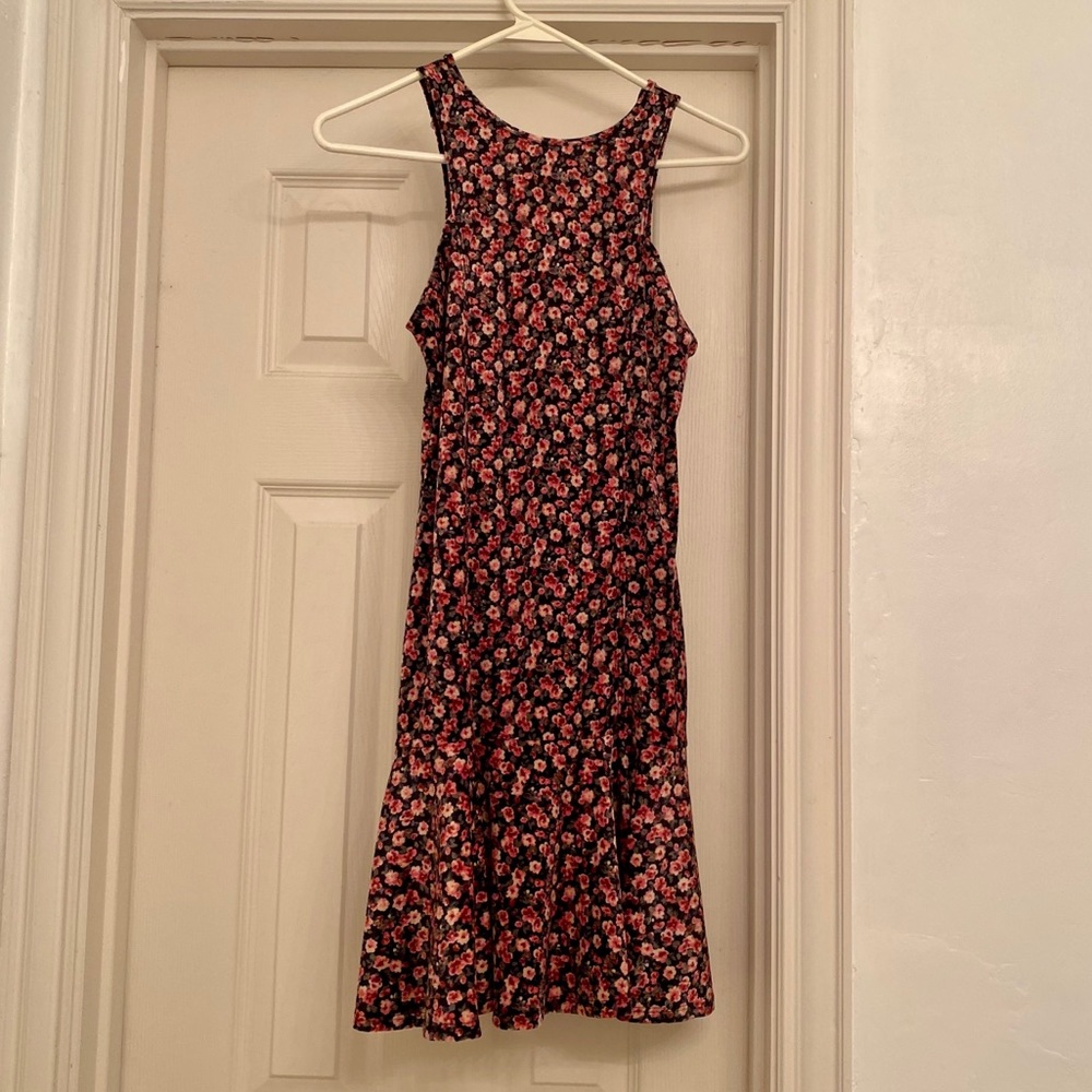 Hollister Floral Velvet Dress